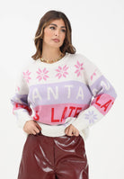 ONLY Maglioncino girocollo panna da donna dal mood vivace e natalizio 15354974 CloudDancer ONLY 