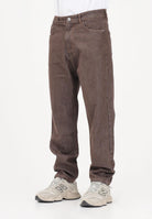 GCDS Jeans marrone da uomo con stampa sul retro C1MWQI191D087 388B GCDS 