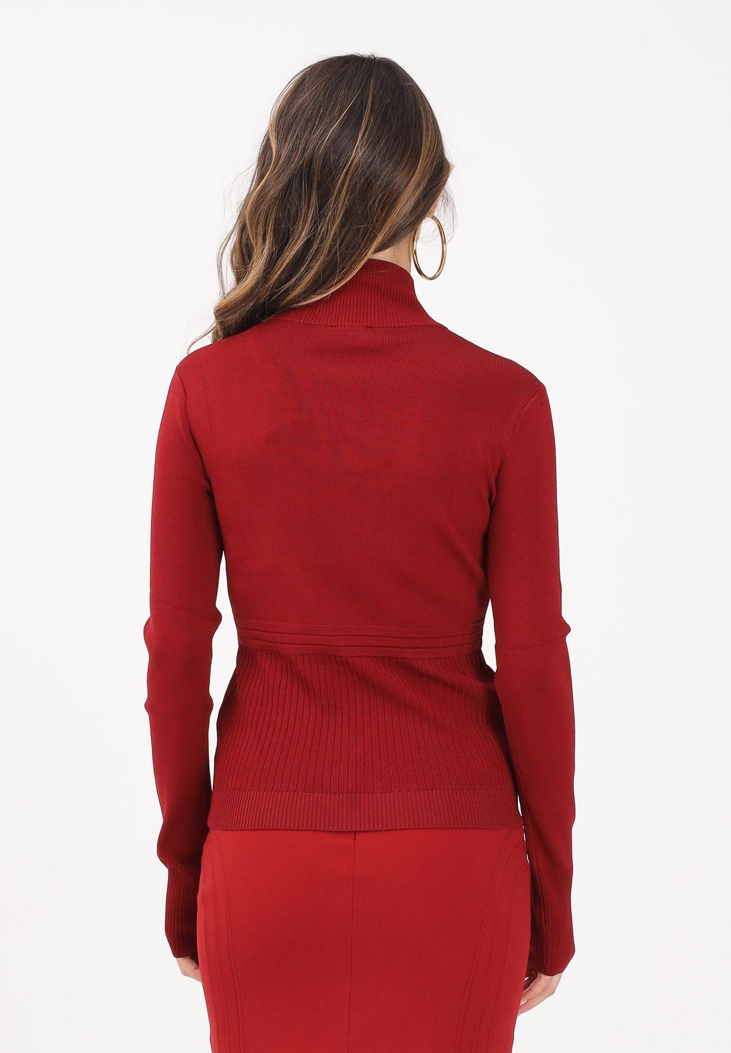 PATRIZIA PEPE Dolcevita rosso da donna con zip 8K0323K274 R862 PATRIZIA PEPE 