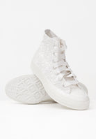 CONVERSE Sneakers Chuck 70 Crocheted Satin panna da donna A15081C . CONVERSE 