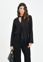 ARMANI EXCHANGE Blusa nera da donna con cravattino XW000732AF16122 UC001 ARMANI EXCHANGE 