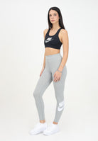 Leggings grigio da donna con stampa logo CZ8528 063 NIKE 