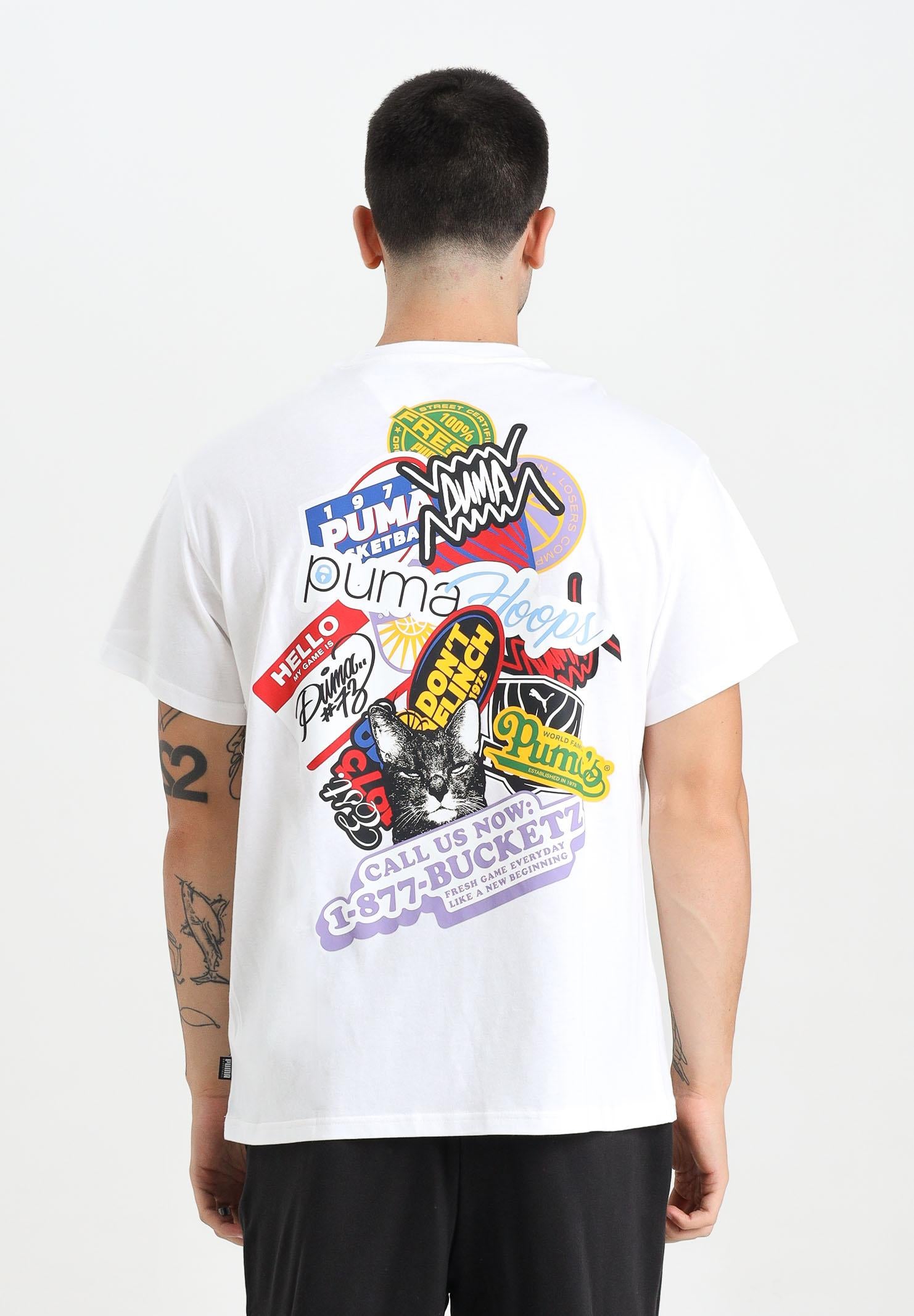 PUMA T-shirt a manica corta HooperHotline I bianca da uomo 632835 01 PUMA 