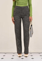 PINKO Pantalone marrone donna in flanella 105634A2SK ZM7 PINKO 