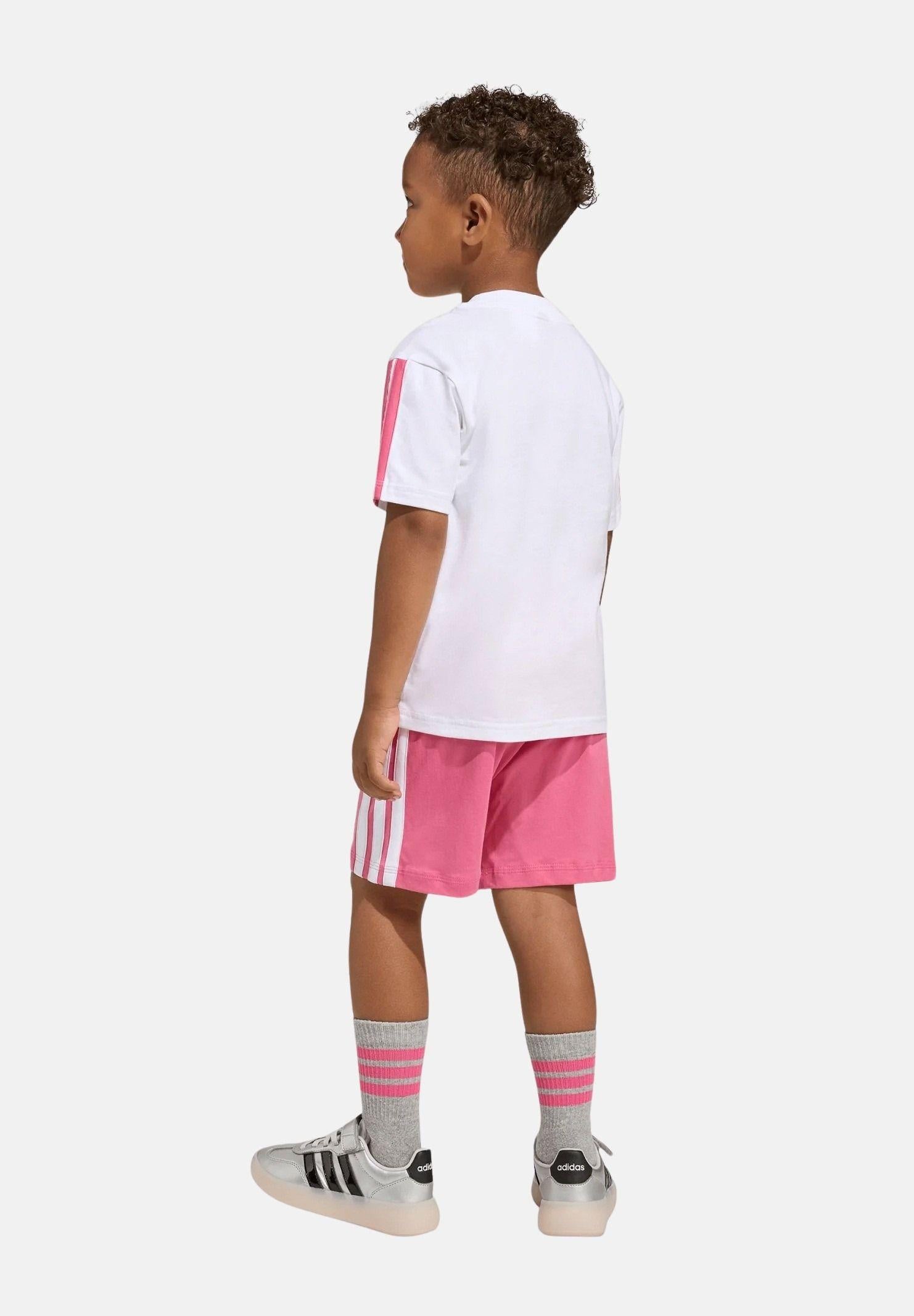 ADIDAS PERFORMANCE Completino Essentials bianco e rosa da bambina KC6147 . ADIDAS PERFORMANCE 