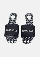 MARC ELLIS Ciabatte nere da donna con logo ME261C100 BX1 MARC ELLIS 