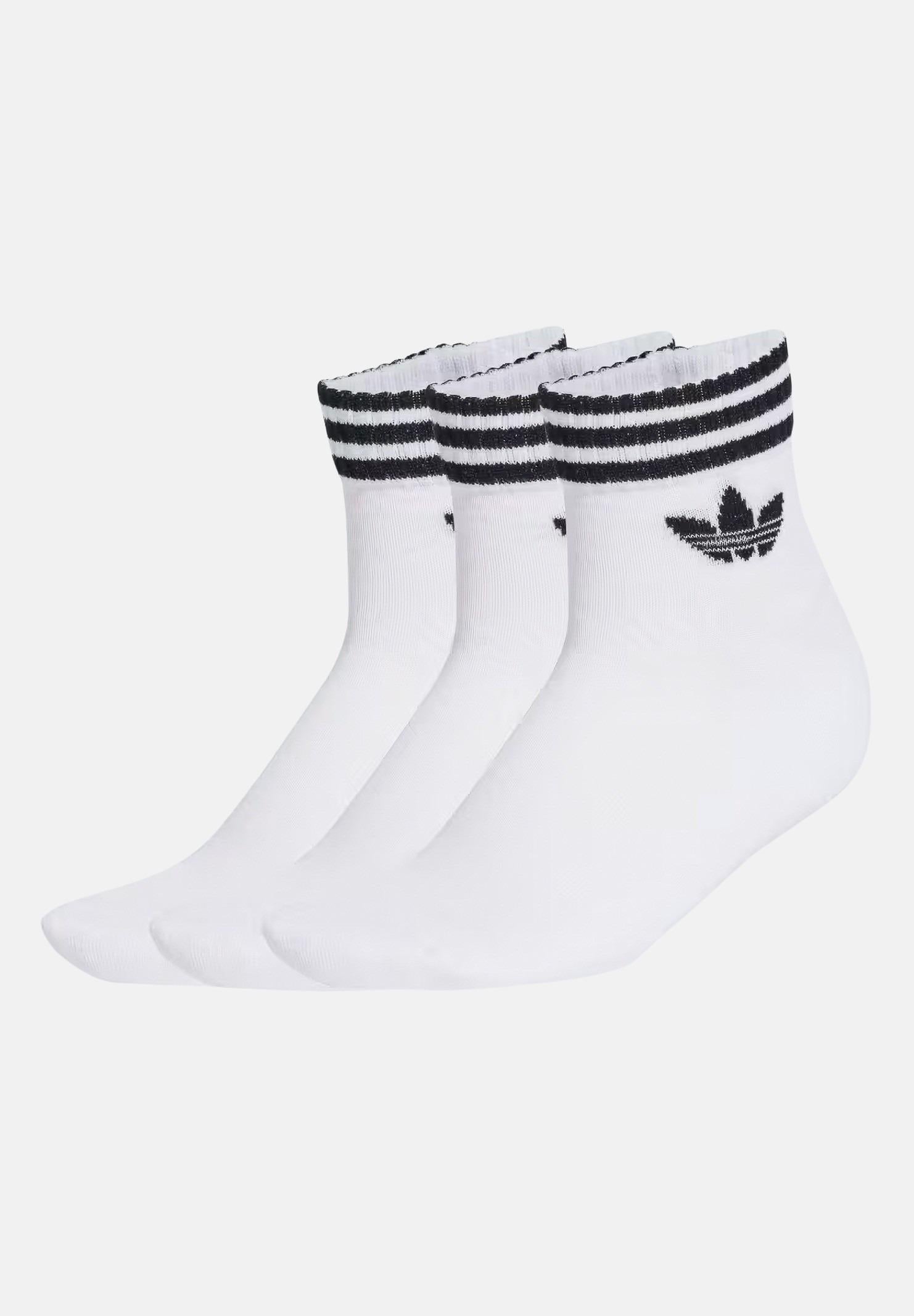 ADIDAS ORIGINALS Calzini 3-Stripes (3 paia) bianchi per uomo e donna JV7435 . ADIDAS ORIGINALS 