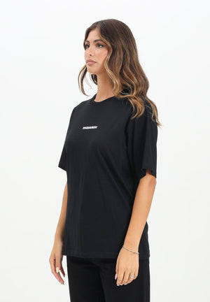 DSQUARED2 T-shirt a manica corta nera per donna, ragazzi e bambini con logo DSQUARED2 DQ2823D004G DQ900 DSQUARED2 