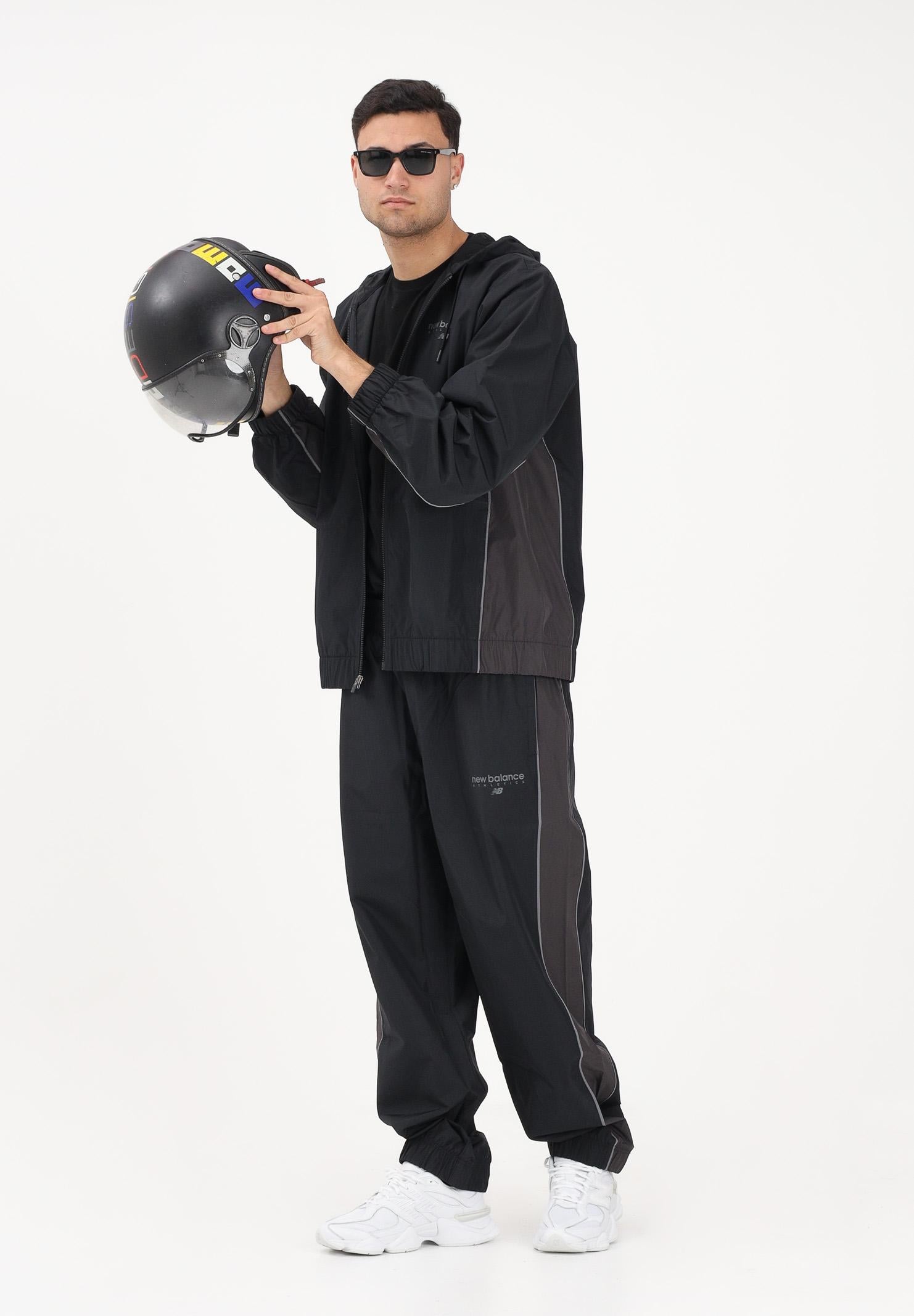 NEW BALANCE Pantalone sportivo Trackside nero da uomo MB61X76DBK . NEW BALANCE 