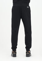 EA7 Pantalone sportivo nero da uomo con bande laterali logate 7M000974AF10377 UC001 EA7 