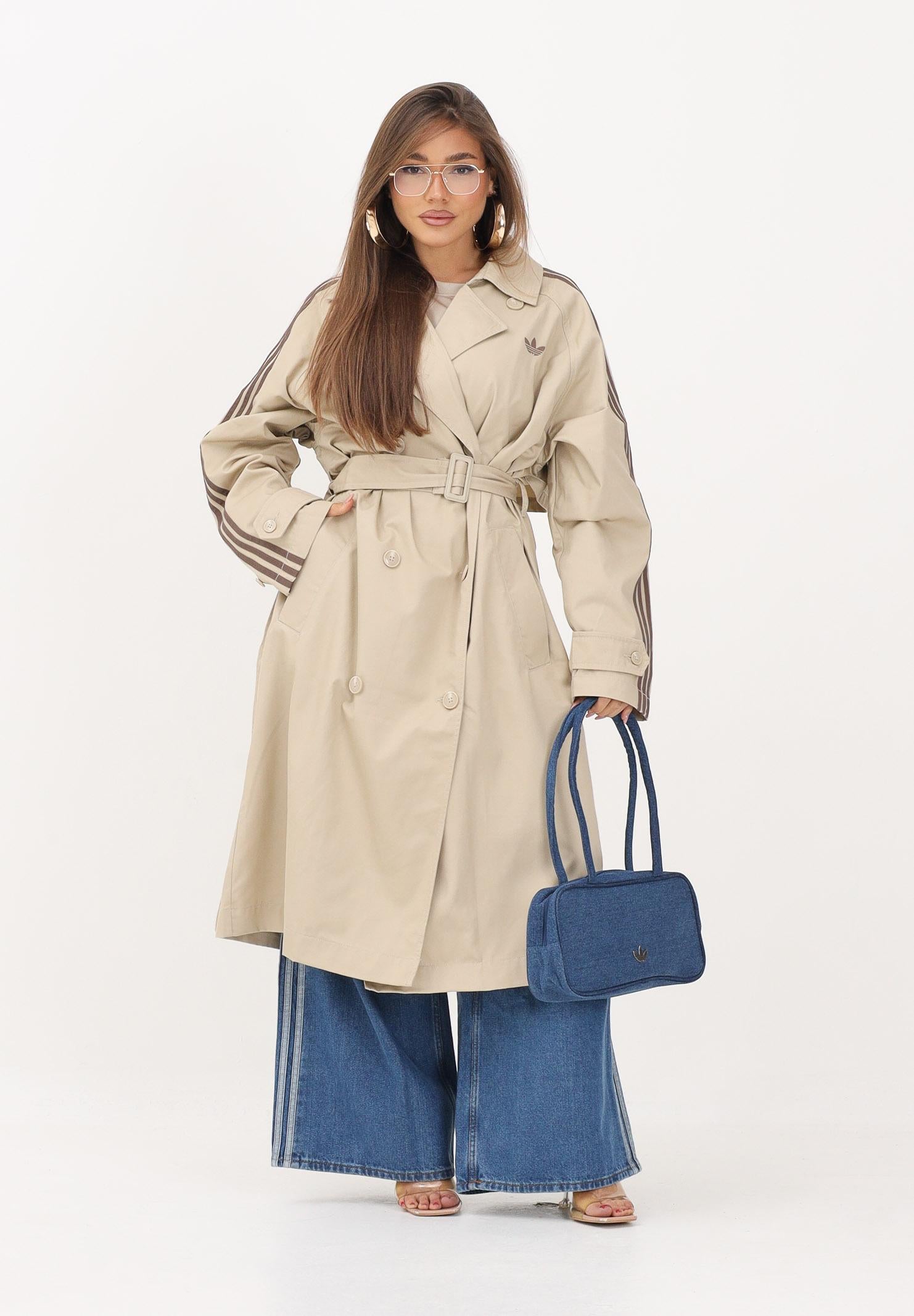 ADIDAS ORIGINALS Trench TWILL beige da donna KD3734 . ADIDAS ORIGINALS 