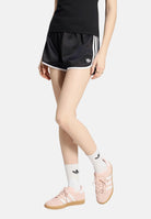 ADIDAS ORIGINALS Short Satin 3S Sprinter Short nero da donna KR4226 . ADIDAS ORIGINALS 