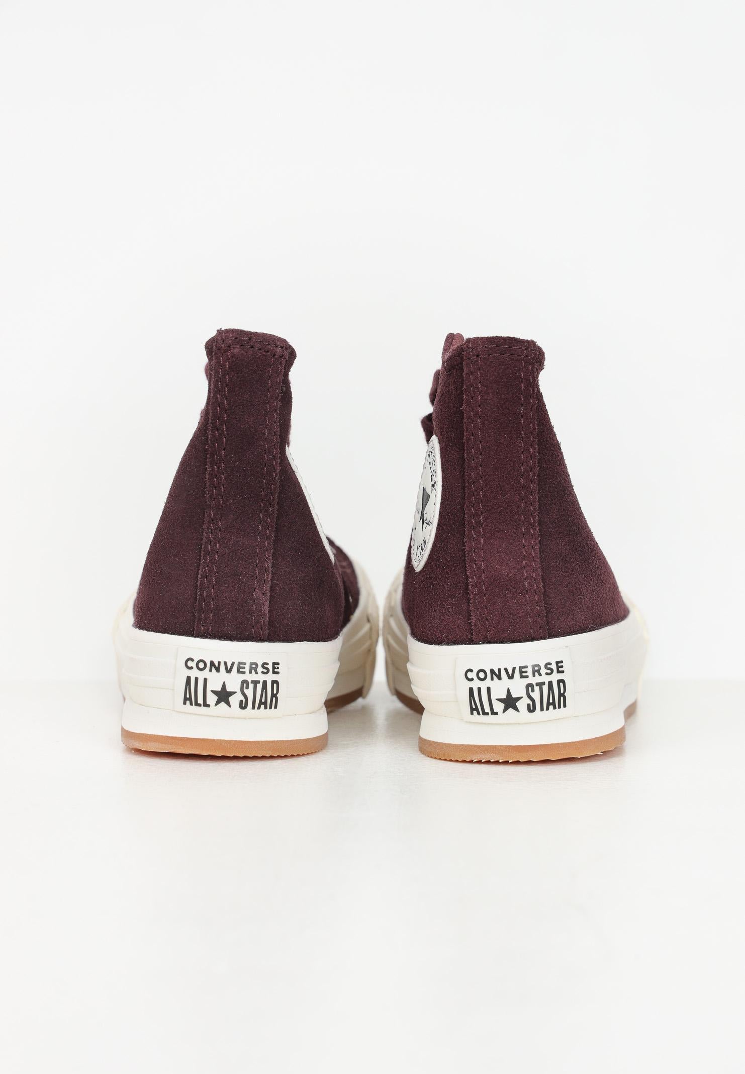 Sneakers Chuck Taylor All Star EVA Lift Platform Suede bordeaux da bambina A11597C  CONVERSE 