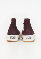 Sneakers Chuck Taylor All Star EVA Lift Platform Suede bordeaux da bambina A11597C  CONVERSE 