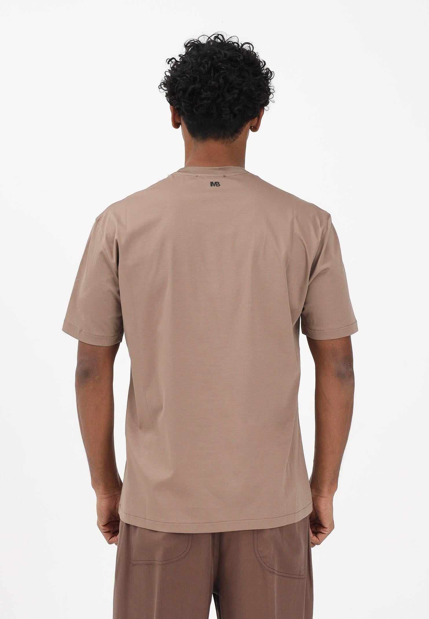 I'M BRIAN T-shirt a manica corta marrone da uomo TS3742 TA I'M BRIAN 