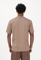 I'M BRIAN T-shirt a manica corta marrone da uomo TS3742 TA I'M BRIAN 