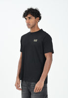 EA7 T-shirt a manica corta nera da uomo con stampa sul retro 7M000567AF10375 MC004 EA7 