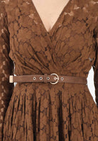 MAX MARA Abito midi MSTAGRUME marrone da donna realizzato in pizzo lavorato 2616631011600 002 MAX MARA 