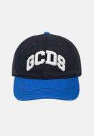 GCDS Cappello con visiera blu e azzurro per uomo e donna con logo C1UJQN712T800 782E GCDS 