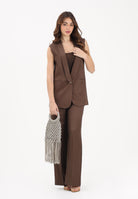 VICOLO Pantalone elegante marrone da donna TAB0250 ABU68 VICOLO 