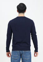 TOMMY HILFIGER Maglioncino girocollo blu da uomo con logo MW0MW28046DW5  TOMMY HILFIGER 