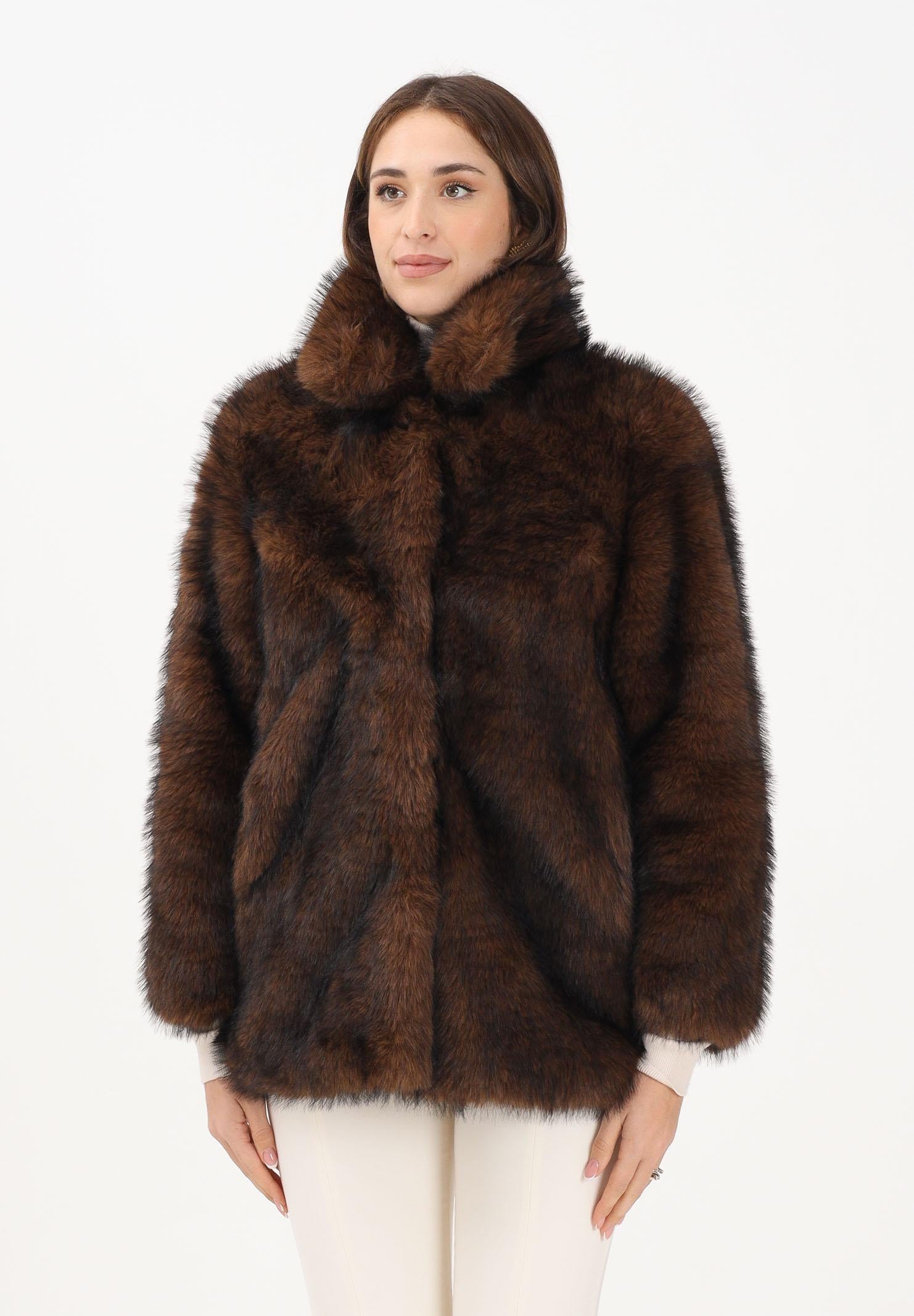 MEHRAN Pelliccia marrone da donna 25297DBRW DBRW MEHRAN 