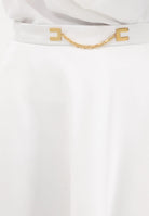 ELISABETTA FRANCHI Gonna midi avorio da donna GO15661E2 360 ELISABETTA FRANCHI 