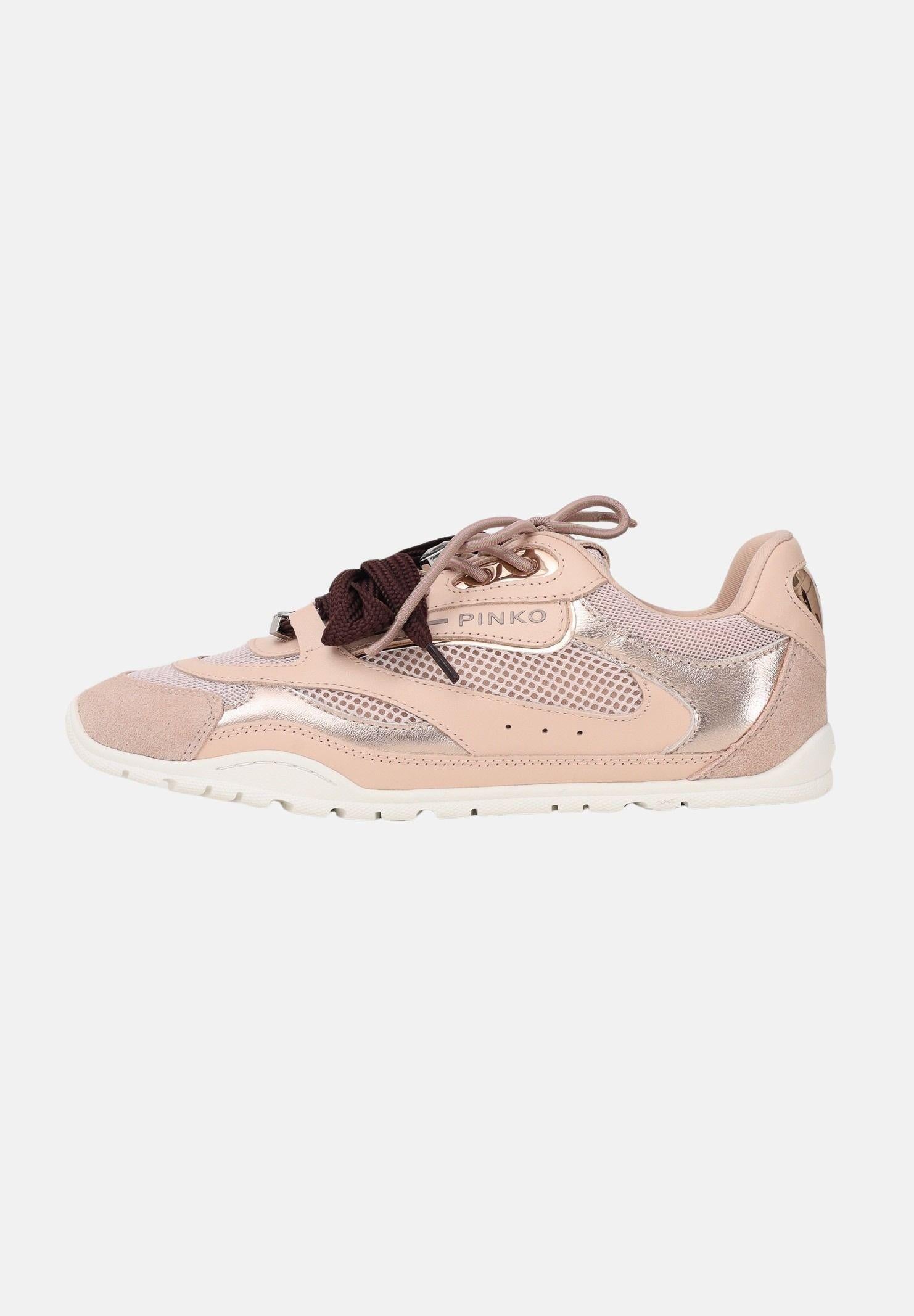 PINKO Sneakers rosa da donna con lacci doppi e applicazioni gioiello SS0185P020P26 P26 PINKO 