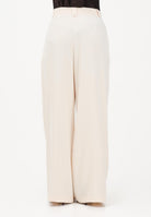 VICOLO Pantalone a palazzo crema da donna TAB1692 RO VICOLO 