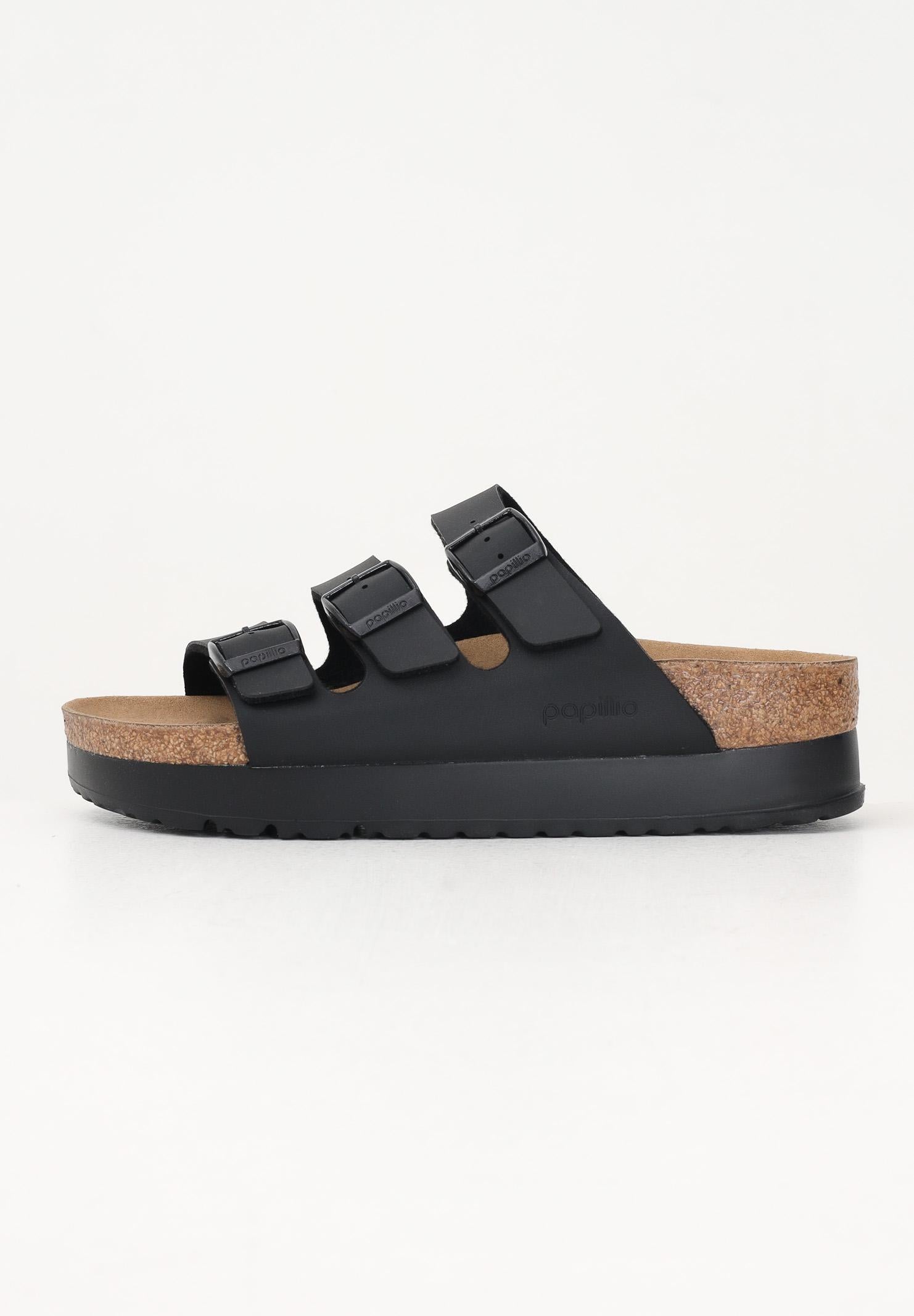 BIRKENSTOCK Ciabatte Florida Flex Platform nere da donna 1029737 . BIRKENSTOCK 