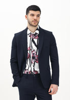 PATRIZIA PEPE Giacca monopetto blu da uomo 5S0757A498 C382 PATRIZIA PEPE 