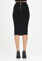 ELISABETTA FRANCHI Gonna midi in maglia nera da donna GK20B56E2 110 ELISABETTA FRANCHI 