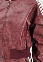 ADIDAS ORIGINALS Giubbotto Pleather bordeaux da donna KD8792 . ADIDAS ORIGINALS 