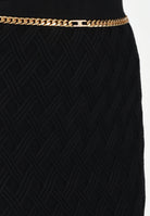 ELISABETTA FRANCHI Gonna midi in maglia nera da donna GK20B56E2 110 ELISABETTA FRANCHI 