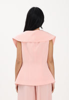 SIMONA CORSELLINI Gilet rosa da donna con bottoni gioiello P26CPGI01401 V0697 SIMONA CORSELLINI 