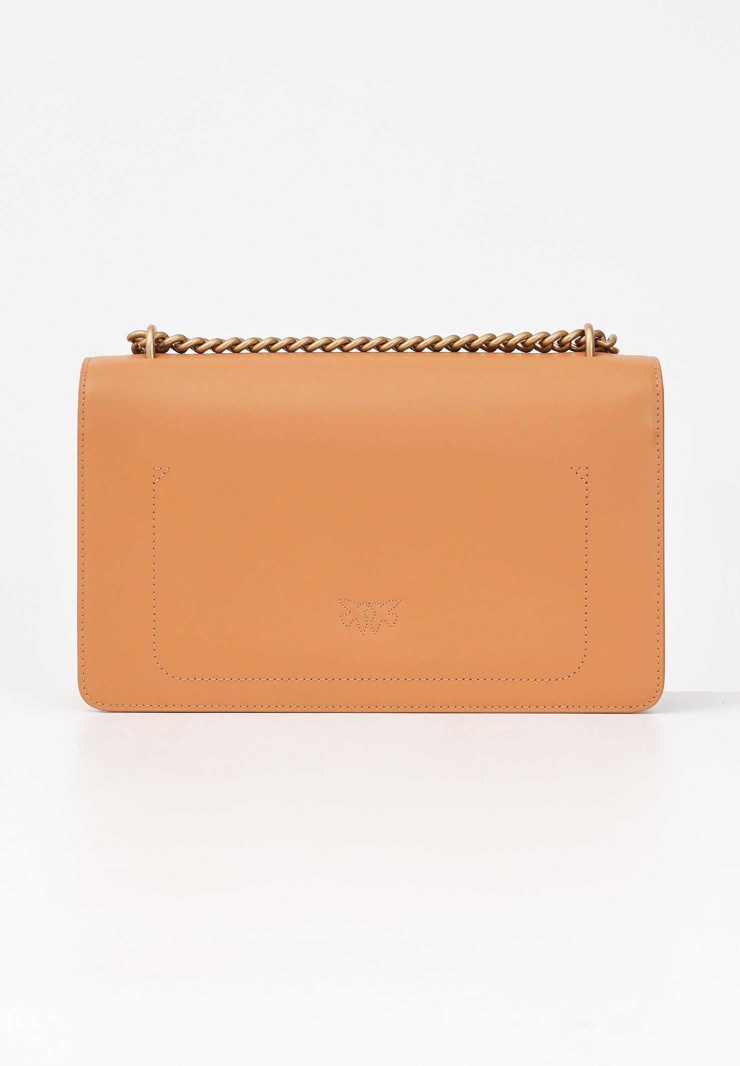 PINKO Borsa a tracolla Classic Love Bag One in morbida pelle mano seta cuoio da donna 100941A0F1 C83Q PINKO 