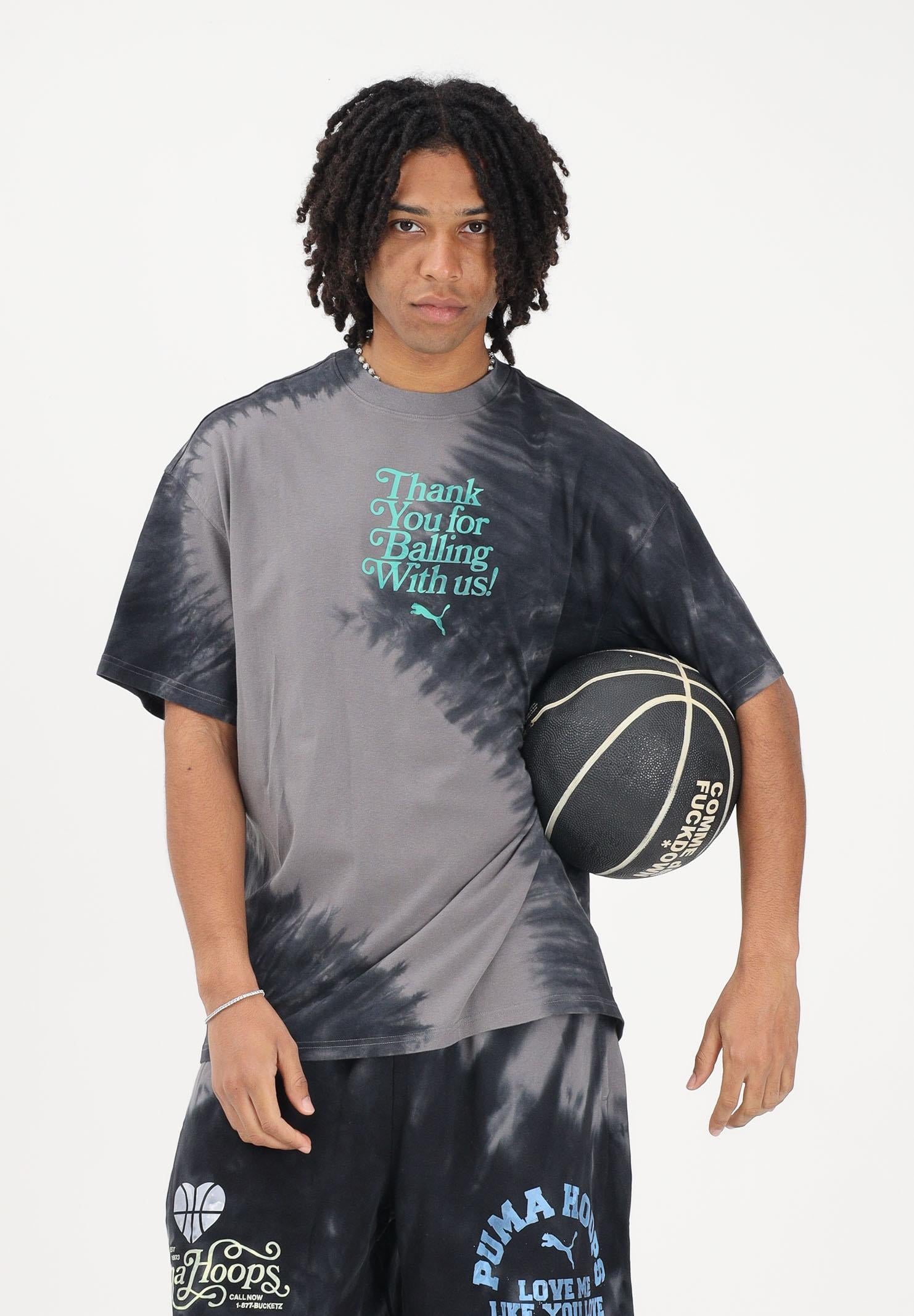 PUMA T-shirt a manica corta What The Fun grigia da uomo 635002 01 PUMA 