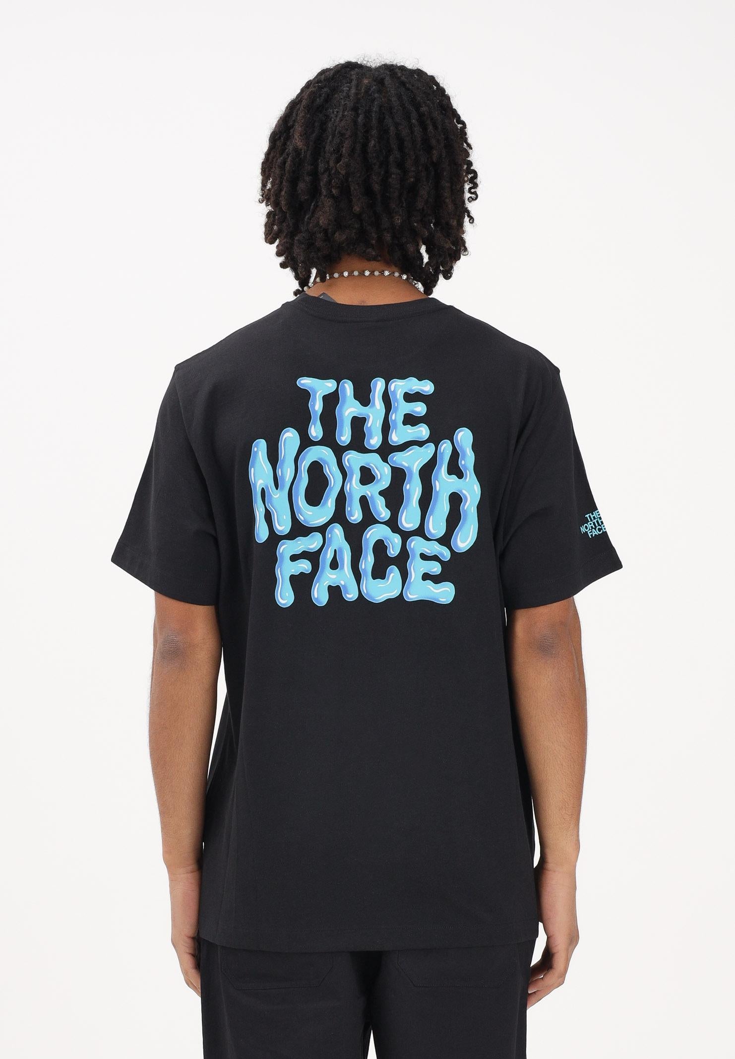 THE NORTH FACE T-shirt a manica corta Drip Logo Relaxed nera da uomo NF0A8GABJK31 . THE NORTH FACE 