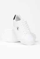CALVIN KLEIN JEANS Sneakers bianche da uomo con logo YM0YM0143501W . CALVIN KLEIN JEANS 