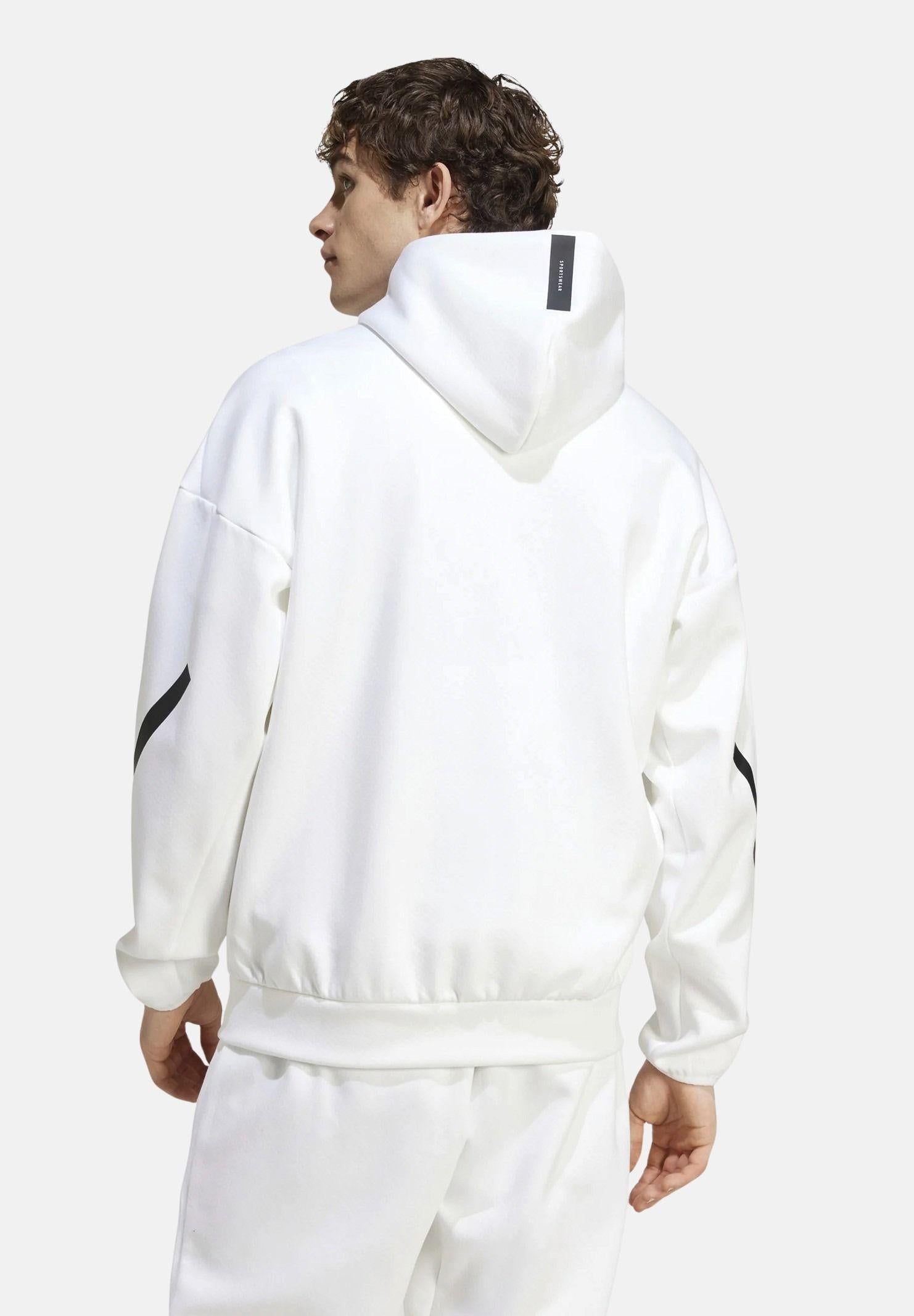 ADIDAS PERFORMANCE Felpa con zip Z.N.E. bianca da uomo JF2443 . ADIDAS PERFORMANCE 