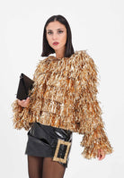 TPN Giacca oro da donna interamente ricoperta da frange ANDERSON402W5 U0 TPN 