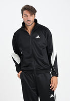 ADIDAS PERFORMANCE Felpa con zip Stadium nera da uomo JN1821  ADIDAS PERFORMANCE 