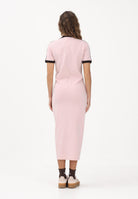 ADIDAS ORIGINALS Abito midi Slim 3-Stripes rosa e marrone da donna KC9014 . ADIDAS ORIGINALS 