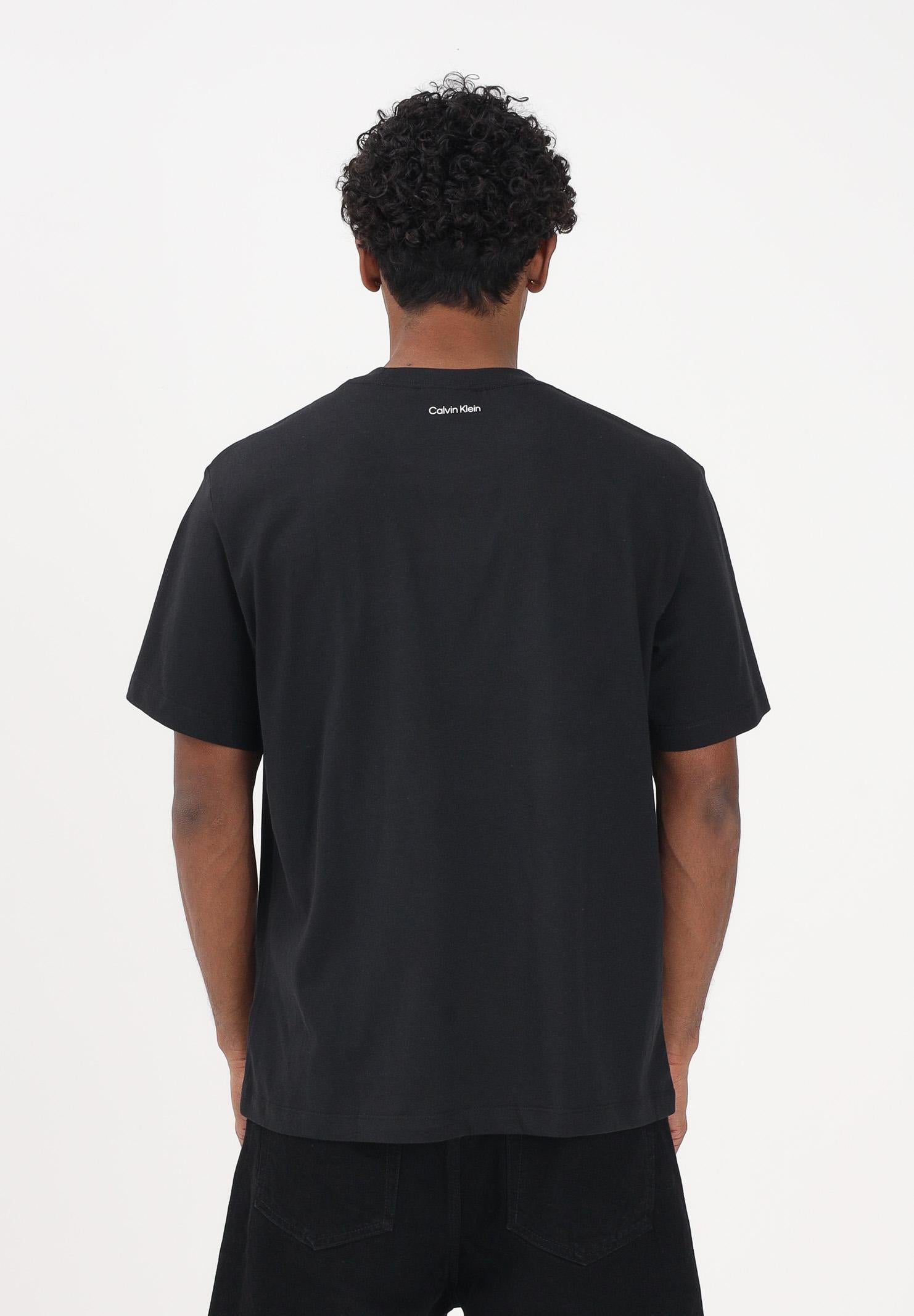 CALVIN KLEIN JEANS T-shirt a manica corta nera da uomo con logo LV04RF822G UB1 CALVIN KLEIN JEANS 