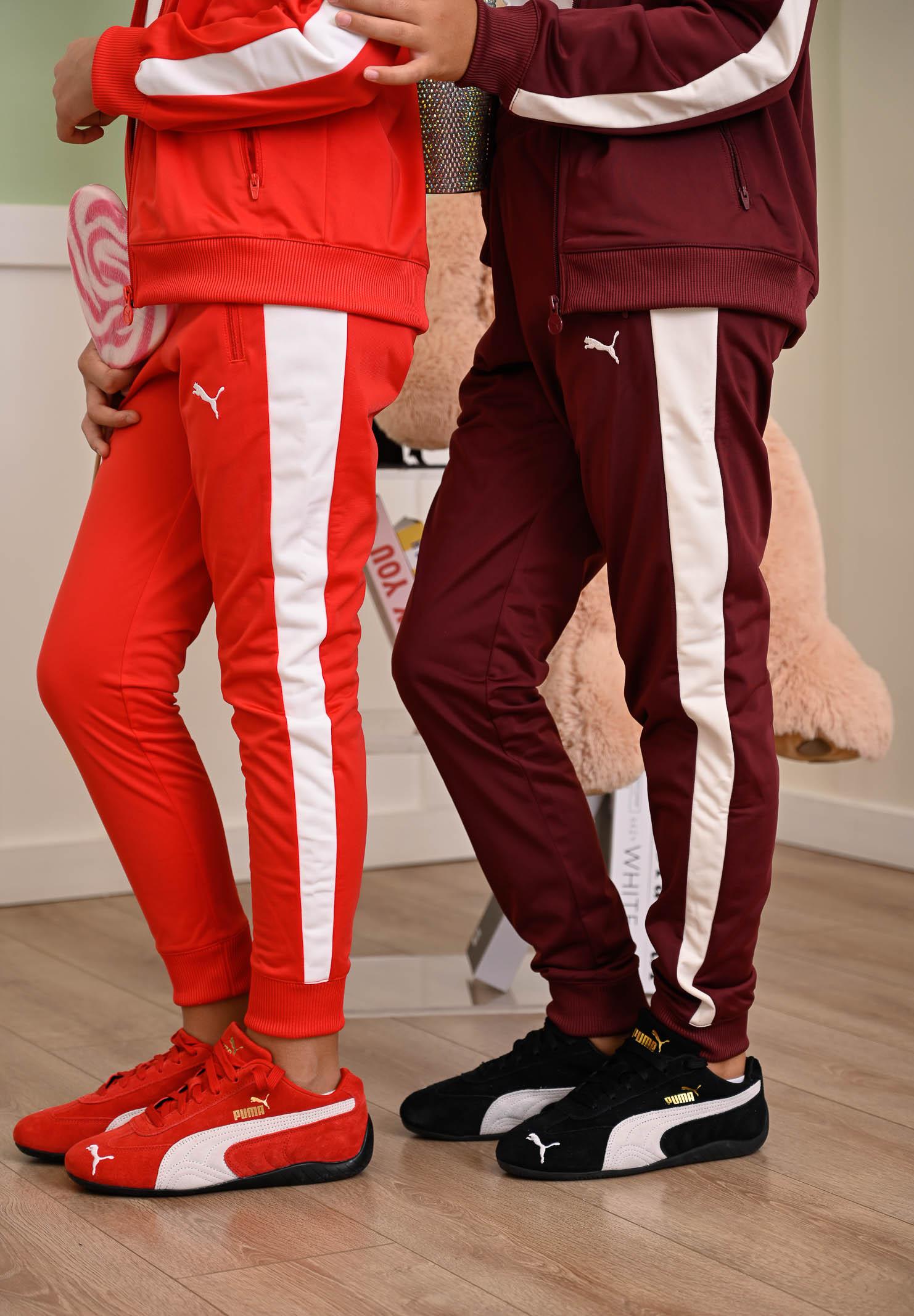 PUMA Pantalone sportivo T7 ALWAYS ON rossa per bambino e bambina 629876 11 PUMA 