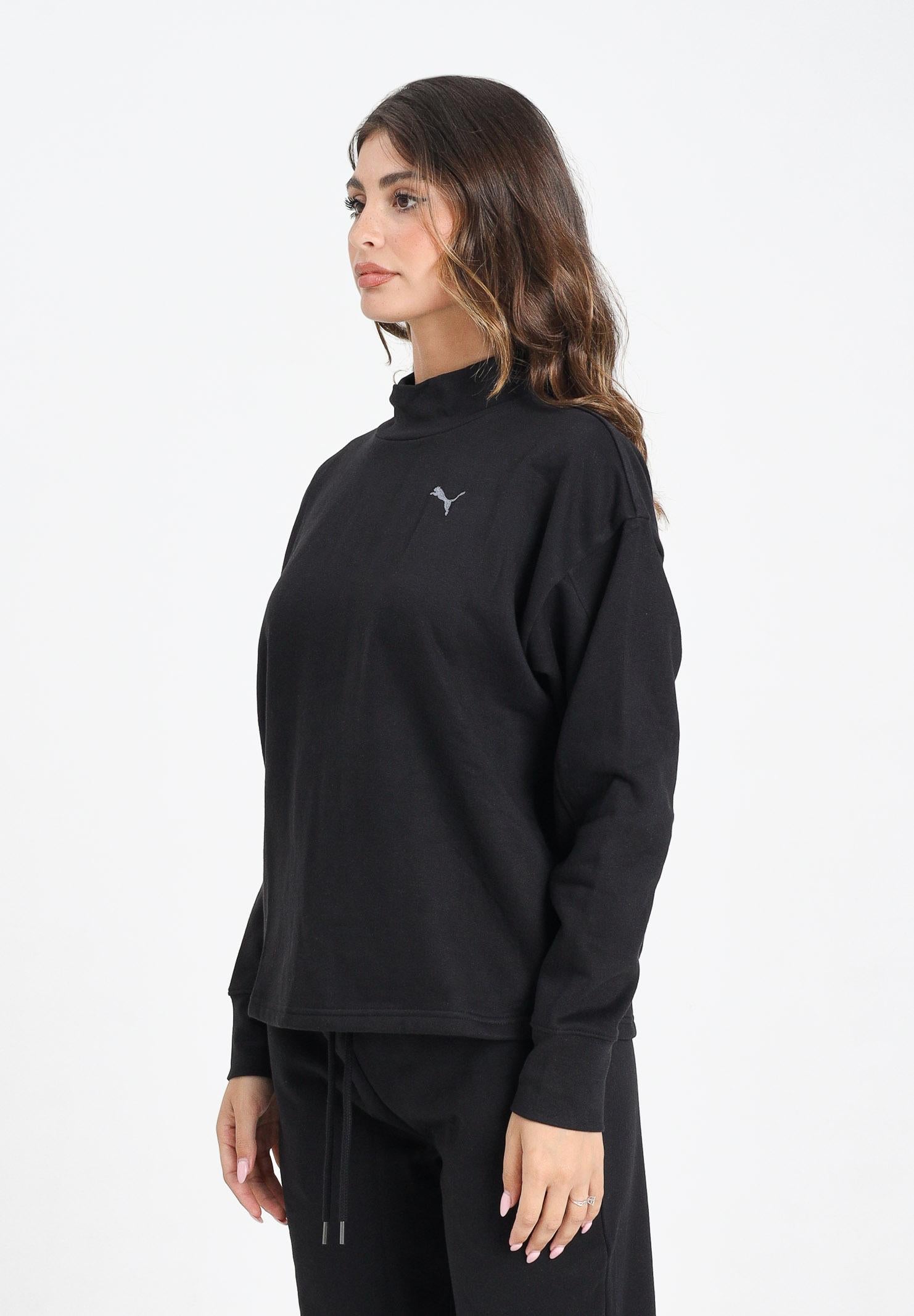 PUMA Felpa a collo alto HER nera da donna 688152 01 PUMA 