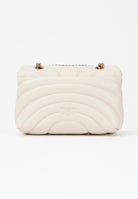 PINKO Borsa a tracolla Mini Love Bag Puff panna da donna in nappa con trapuntatura Butterfly 100039A1EX Z14Q PINKO 