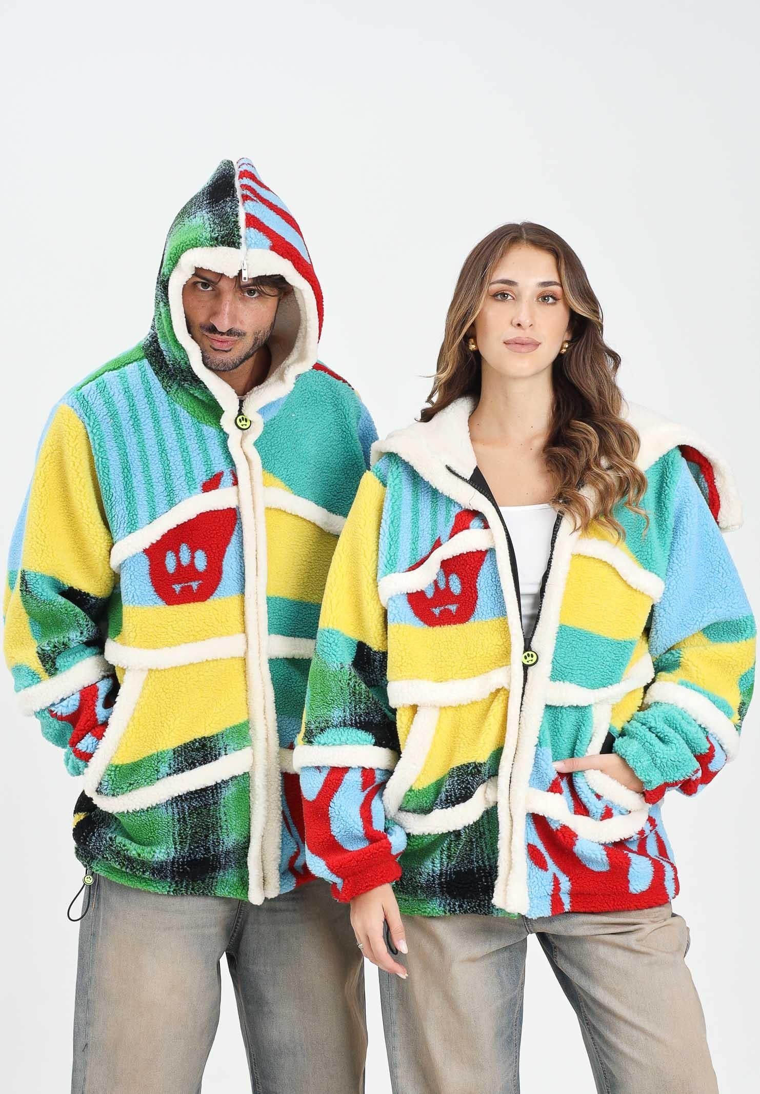 BARROW Giubbotto in pile multicolore per uomo e donna F5BWUAJK119 140 BARROW 