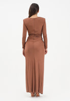 ALMA SANCHEZ Abito lungo Acate marrone da donna AS2526011EL A128 ALMA SANCHEZ 
