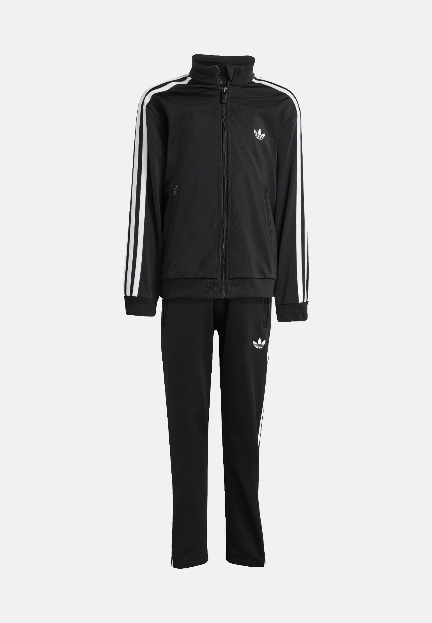 ADIDAS ORIGINALS Tuta Firebird nera per bambino e bambina KD3299 . ADIDAS ORIGINALS 